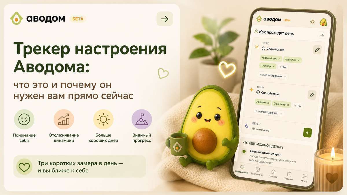 Трекер настроения Аводома